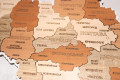 Деревʼяна мапа України 34х24